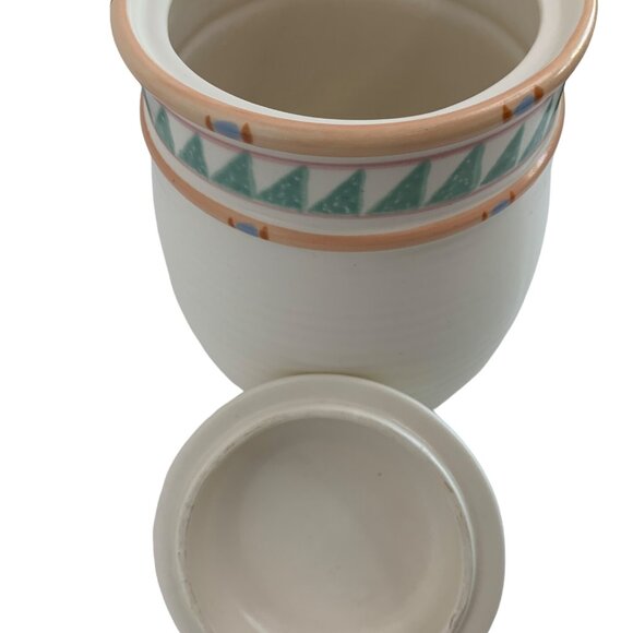 VTG 80s Taos Treasure Craft USA Ceramic Canister Jar With Lid 7726 9" Southwest - Picture 6 of 9